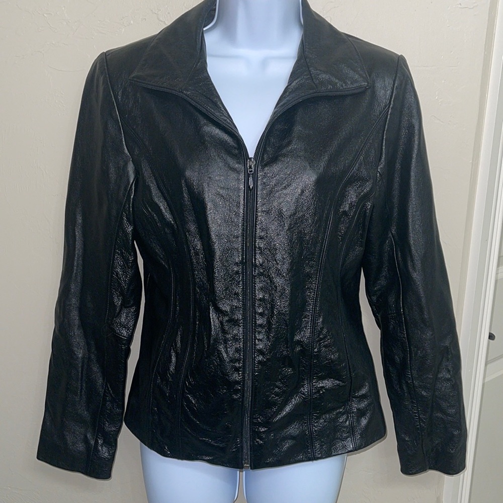Wilson’s Leather Maxima Black Leather Jacket Size S